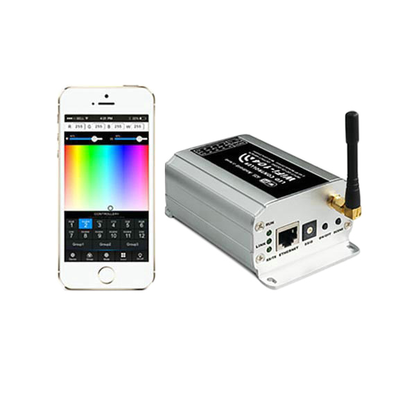 LED WiFi 16 Zones Wireless Synchronization Group Controller Work With M12 RF Remote and APP WiFi-104 LED WiFi 16 Zones Wireless Synchronization Group Controller Work With M12 RF Remote and APP WiFi-104
